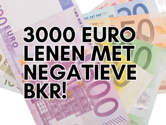 3000 Euro Lenen met Negatieve BKR!
