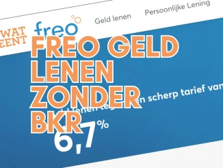 Freo Geld Lenen Zonder BKR
