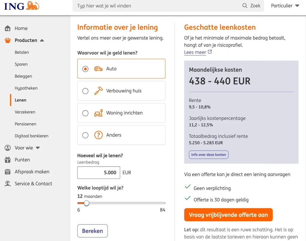 Hoe Vraag je een ING Lening Aan?
