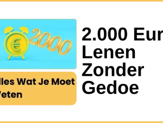 2000 Euro Lenen Zonder Gedoe