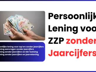 Persoonlijke Lening voor ZZP zonder Jaarcijfers