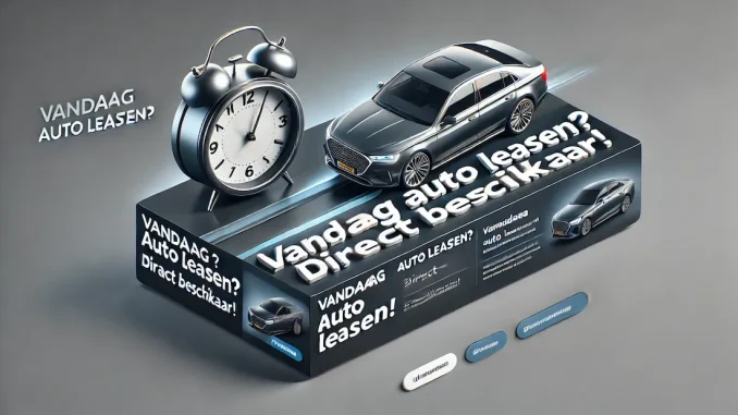 Vandaag (Dezelfde Dag) Een Auto Leasen