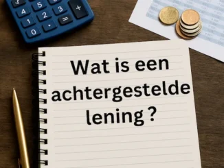 Wat is een achtergestelde lening?