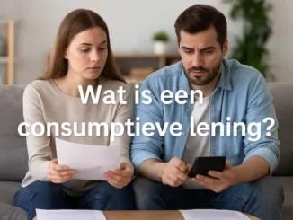 Wat is een consumptieve lening?