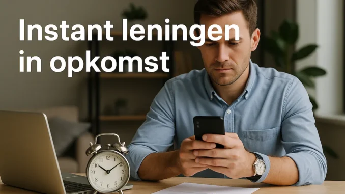 Instant leningen in opkomst Instant leningen in opkomst