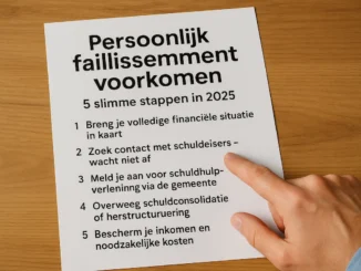 Persoonlijk faillissement voorkomen